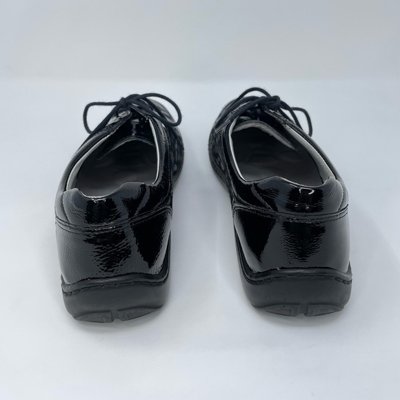 Like New, Waldlaufer Janina Cheetah Metallic Patent Leather Sneakers Black 8 US - Picture 6 of 9